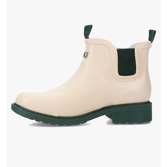 JBU By Jambu Chelsea Floral Rainboot Waterproof Womens Cream Size 9.5 - Picture 2 of 5